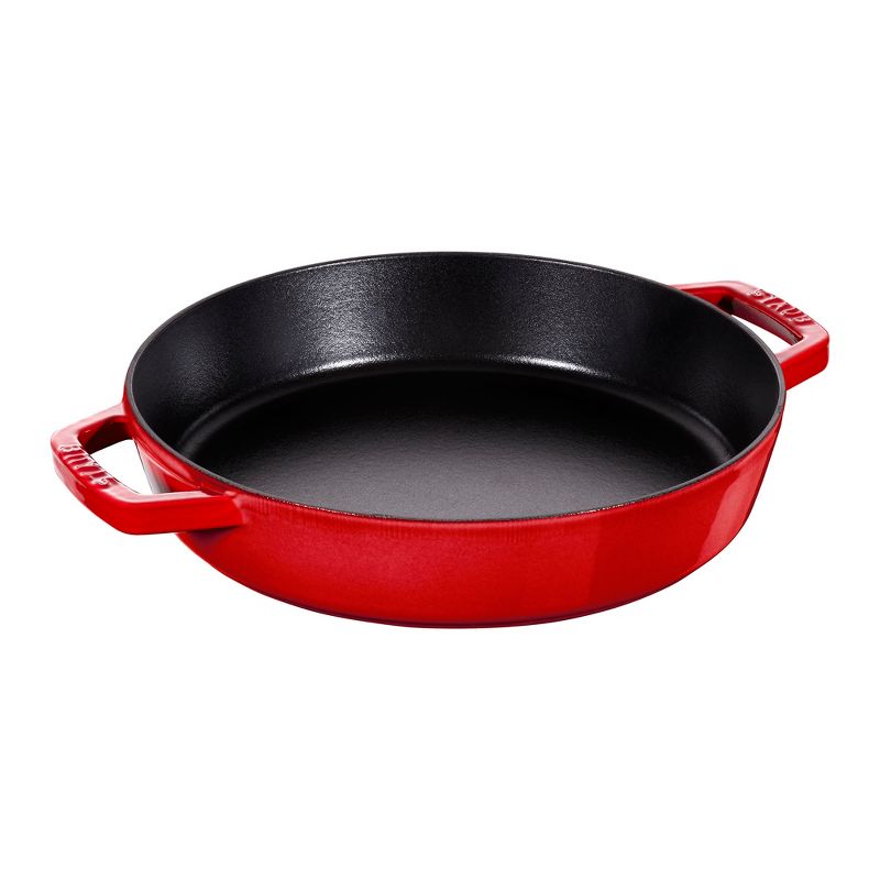 STAUB Cast Iron 13-inch Double Handle Fry Pan, 1 of 4