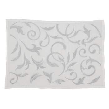 Saro Lifestyle Leafy Beauty Embroidered Placemat (Set of 4)