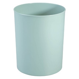 iDESIGN Franklin Plastic Round Wastebasket Off-White - 1 of 3