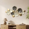 LuxenHome Modern Multi-Color Abstract Metal Wall Art, 45.7" W Contemporary Home Decor Off-White - 2 of 4