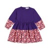 The Pink Picket Fence Louise Twirl Dress Set – Long Sleeve Dress with Matching Cotton Leggings, Scrunchie & Headband for Girls - 3 of 4
