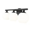 Neoma 3-Light Vanity Wall Light - Modern Retro Design for Stylish Bathrooms - 2 of 4
