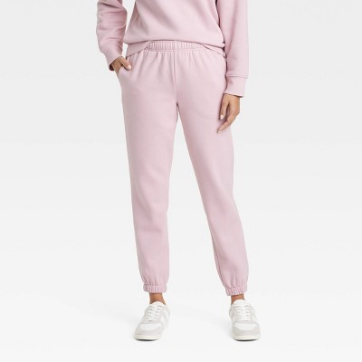 Image of Women's Leisure Studio Mid-Rise Essential Joggers - Universal Thread™ Mauve M