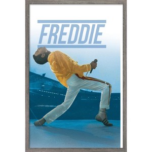 Trends International Queen - Freddie Mercury Live Framed Wall Poster Prints - 1 of 4
