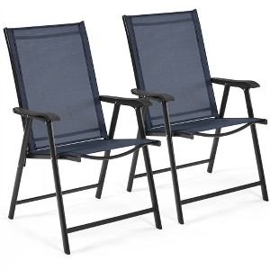 Yaheetech 2pcs Outdoor Texteline Folding Dining Chairs - 1 of 4