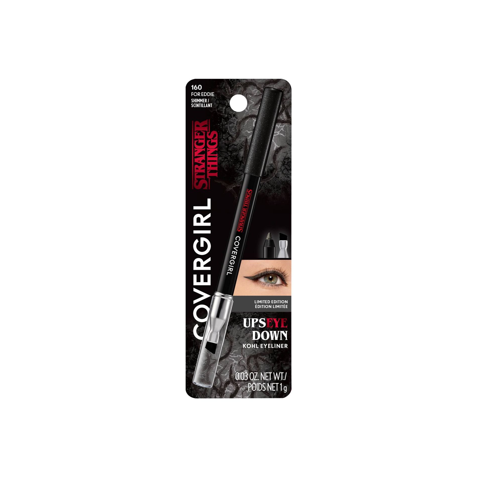 COVERGIRL x STRANGER THINGS UpsEYE Down Kohl Eyeliner - 160 For Eddie - 0.03oz