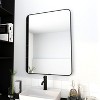 Racxily Bathroom Mirror, Black Aluminum Frame Wall Mounted Mirror - 3 of 4