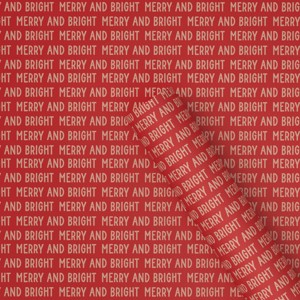 30" 20 sq ft Christmas Roll Wrap Merry and Bright - Wondershop™ - 1 of 4