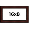 PosterPalooza | Panoramic Distressed Brown Picture Frame - UV Acrylic, Foam Board Backing, Hanging Hardware - 2 of 4