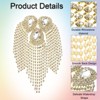 Unique Bargains Elegant Shiny DIY Applique Rhinestone Patches 2 Pcs - 3 of 4