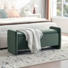 Pinmoco 44" Corduroy Storage Ottoman Bench, Upholstered Bench for Entryway Bedroom and Living Room with Storage - 3 of 4