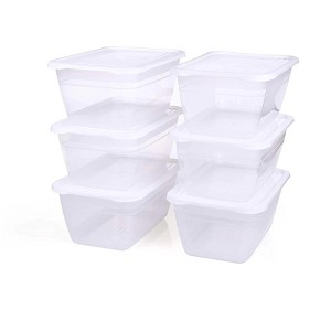 Food Storage Containers (Large 4L, 6 Piece - 3 Lids, 3 Containers) - 1 of 1