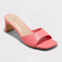 Women's Lindie Heels - A New Day™ Pink 12