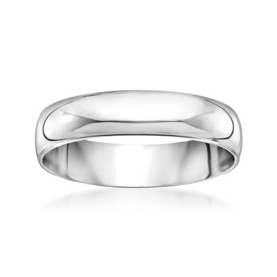 Ross-Simons Men's 5mm 14kt White Gold Wedding Ring