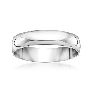 Ross-Simons Men's 5mm 14kt White Gold Wedding Ring - 1 of 3