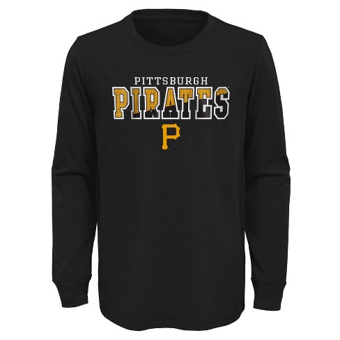 MLB Pittsburgh Pirates Boys' Poly T-Shirt - XS