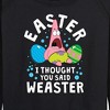 Women's - SpongeBob Squarepants - Easter Weaster Lightweight French Terry Wide Neck Long Sleeve Shirt - 2 of 4
