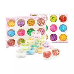 Bright Creations Fruit Resin Craft Nail Slime Embellishments Charms for Arts and Crafts, 12 Designs