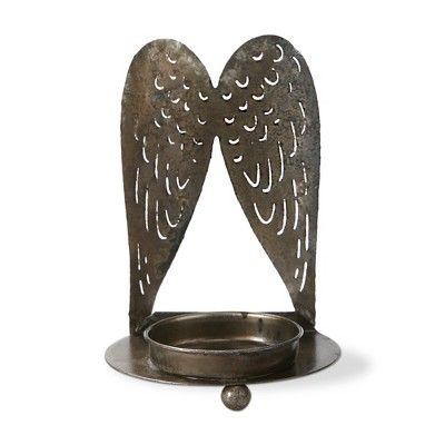 TAG Angel Wings Iron Metal Tealight Candle Holder