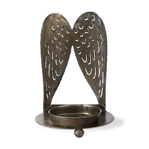 TAG Angel Wings Iron Metal Tealight Candle Holder - 1 of 2