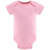 The Peanutshell Baby Girl Short Sleeve Bodysuits, 5-Pack, Pink, Cheetah/Pink Floral, Newborn to 24 Months - 3 of 4