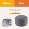 AZL1 Life Concept Accent Chairs Bean Bag Chair Adults Foam Big Beanbag Round Big Sofa for Lounging and Gaming All Ages, Gray, 36"*36"*22" - 2 of 4