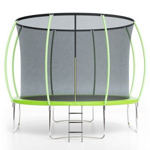 Trampoline 12FT with Safety Enclosure & Ladder, Heavy-Duty Outdoor Trampoline for Kids and Adults - ASTM F2225-15 Certified, 440LB Capacity - 1 of 4