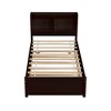 Lycvki Pine Wood Bed with Trundle and Bookcase - 4 of 4