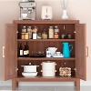 Sideboard Cabinet with Adjustable Shelves, Farmhouse Coffee Bar Console Table, Storage Cabinet for Kitchen & Dining Room (35.5"Hx30"Lx14"W) - 2 of 4