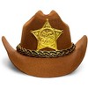 Blue Panda Mini Cowboy Hat for Dogs, Pet Halloween Costume Accessory, Dog Sheriff Halloween Costume with Adjustable Elastic String - 3 of 4