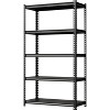 5-Tier Storage Shelves,Steel Garage Shelving Unit,Adjustable Industrial Rack,Matte Metal Standing Shelf for Warehouse,Basement,Kitchen,Workshop - 4 of 4