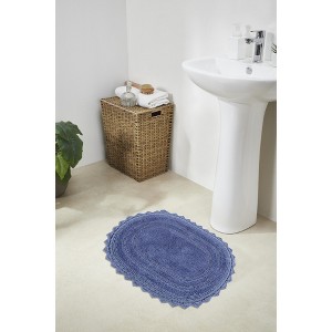 Lilly Crochet Collection 100% Cotton Reversible Bath Rug - Better Trends - 1 of 4