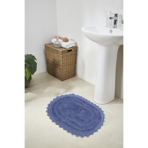 Lilly Crochet Collection 100% Cotton Reversible Bath Rug - Better Trends - image 1 of 4