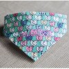 Touchdog Elephant Patterned Velcro Fashion Dog Bandana, LG, Blue - 3 of 4