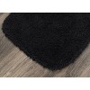 4pc Serendipity Shaggy Nylon Washable Bathroom Rug Set Black - Garland Rug: Includes Lid & Contour Cover, Non-Slip, Tufted - image 4 of 4