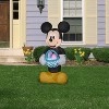 Gemmy Airblown Inflatable Mickey Mouse with Easter Basket, 3.5 ft Tall, Black - image 2 of 4