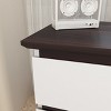 HDZNVF Wide Size Drawer Storage Cabinet, 6 Drawer Chest of Drawers, White and Walnut - 3 of 4