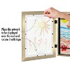 Americanflat 10x12.5 Kids Art Frame - Front Loading Picture Frame - Use as 8.5x11 Frame with Mat or 10x12.5 Frame Without Mat - Gold - 4 of 4