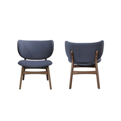 New Classic Furniture,Adler 2-Piece Wood & Fabric Lounge Chair in Blue