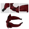 Unique Bargains Women's Double Layered Bow Knot Headband Hairband Accessories 2.6 Inch Wide 1Pc - 3 of 4