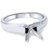 Pompeii3 Cathedral Semi Mount Engagement Ring 14 Karat White Gold Setting - 4 of 4
