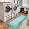 Lahome Loop Border Gradient Style Short Pile Velvet Rectangular Indoor Area Rug - 3 of 4