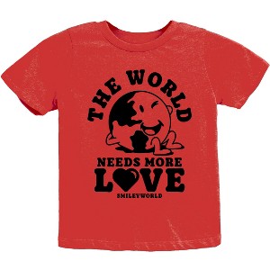 The Juniper Shop SmileyWorld The World Needs More Love Youth Short Sleeve Tee - 1 of 4