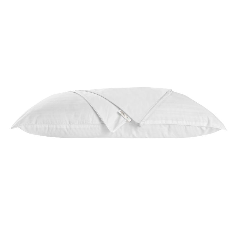 Waterproof Pillow Cover White (King) - AllerEase, 5 of 7