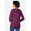 Woman Within Plus Size Layered-Look Lace Trim Tee - 3 of 4