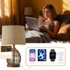 Maxax 26" Rattan Table Lamp, 2-Way Dimmable Bedside Lamp with USB A & C Charging Ports for Nightstand or End Table - 4 of 4