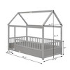 Floor Bed, with Super High Security Barrier, Children's Floor Bed Frame - 2 of 4