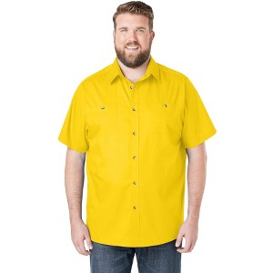 KingSize Short-Sleeve Pocket Sport Shirt - 1 of 4