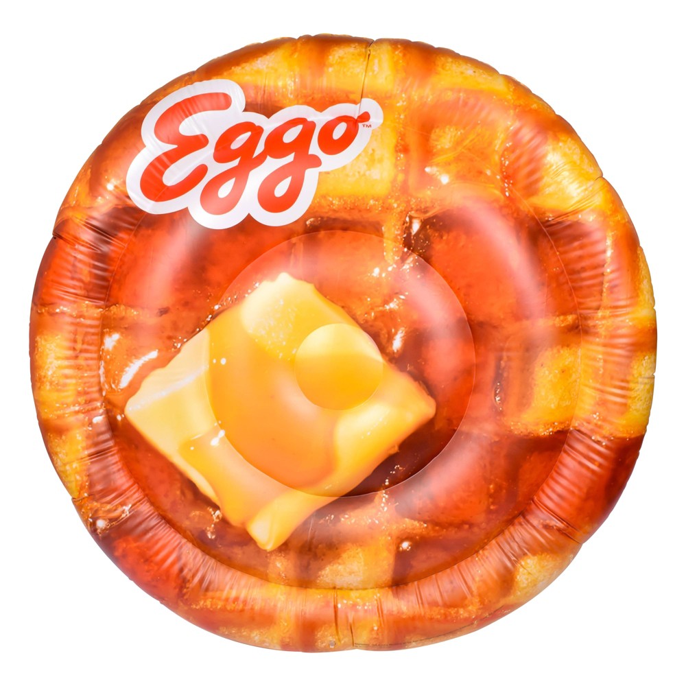 Eggo Waffle 5’ Pool Float: Novelty Water Float for Ages 14+