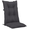 vidaXL Garden Highback Chair Cushions 6 pcs Anthracite 47.2"x19.7"x2.8" Fabric - 4 of 4